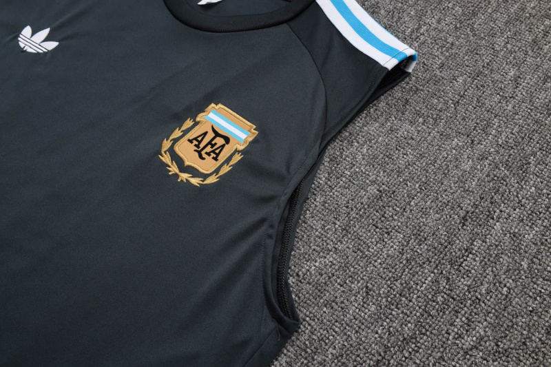 Argentina vest Short sleeve training kit 2025/2026 New Season Football Jersey Sports Shirt
