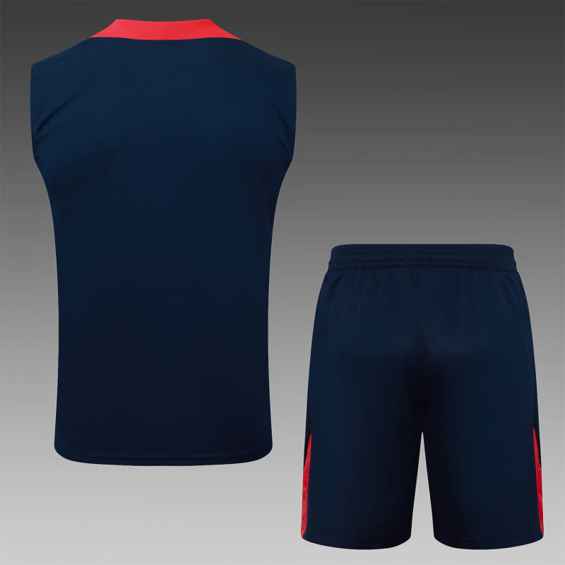 PSG vest Short sleeve training kit 2025/2026 New Season Football Jersey Sports Shirt
