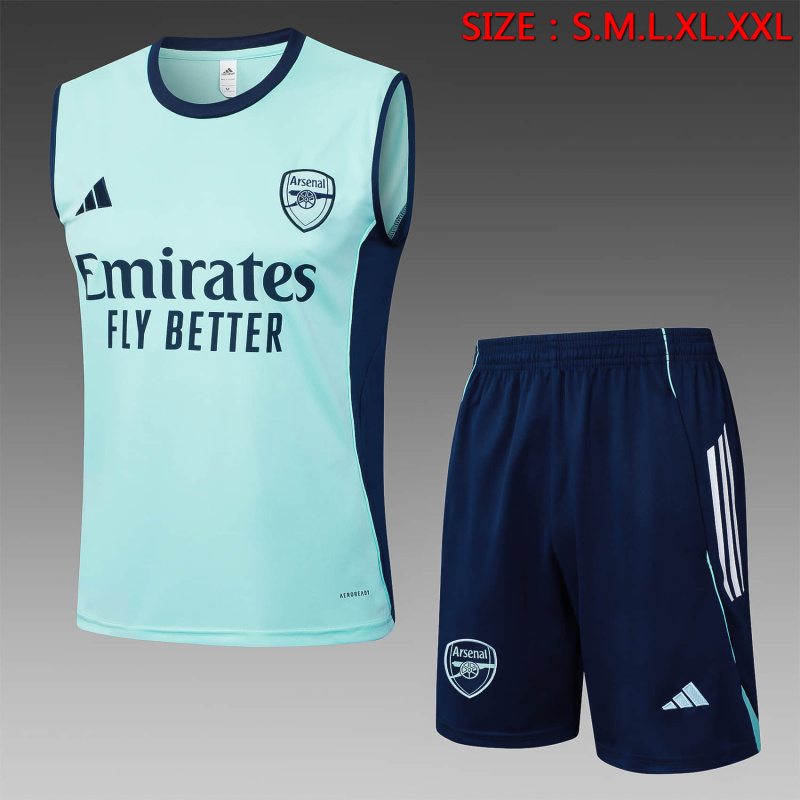 Arsenal vest Short sleeve training kit 2025/2026 New Season Football Jersey Sports Shirt