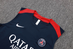 PSG vest Short sleeve training kit 2025/2026 New Season Football Jersey Sports Shirt