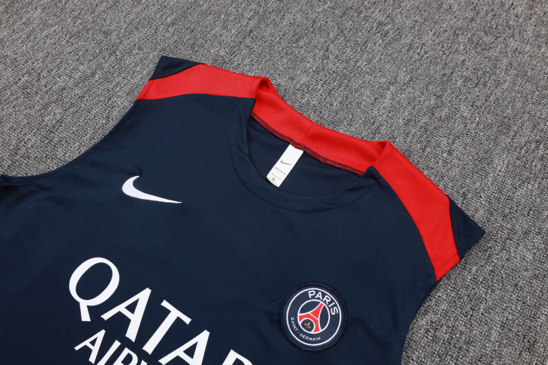 PSG vest Short sleeve training kit 2025/2026 New Season Football Jersey Sports Shirt