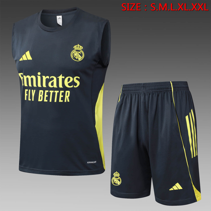 Real Madrid vest Short sleeve training kit 2025/2026 New Season Football Jersey Sports Shirt