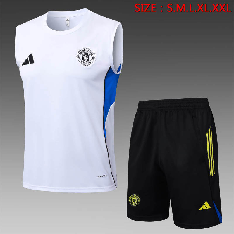 Manchester United vest Short sleeve training kit 2025/2026 New Season Football Jersey Sports Shirt