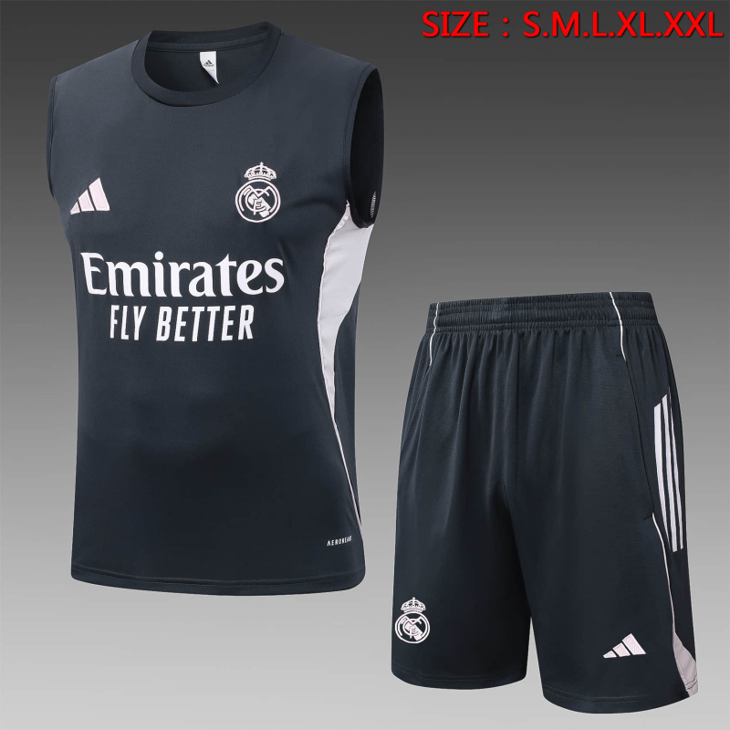 Real Madrid vest Short sleeve training kit 2025/2026 New Season Football Jersey Sports Shirt
