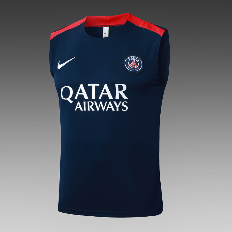 PSG vest Short sleeve training kit 2025/2026 New Season Football Jersey Sports Shirt