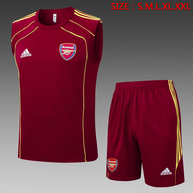 Arsenal vest Short sleeve training kit 2025/2026 New Season Football Jersey Sports Shirt