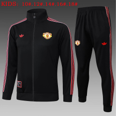 KIDS Manchester United Hoodie jacket kit 2025/2026 New Season Football Jersey Sports Shirt