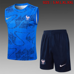 France Vest Short sleeve training kit 2025/2026 New Season Football Jersey Sports Shirt