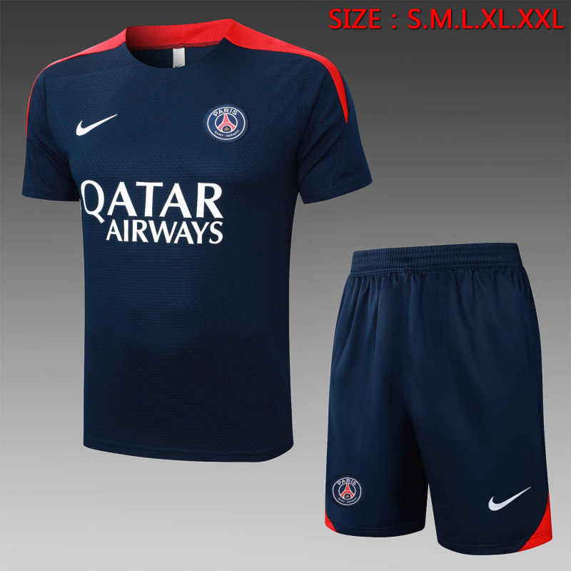 PSG Short sleeve training kit 2025/2026 New Season Football Jersey Sports Shirt