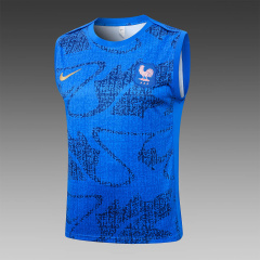 France Vest Short sleeve training kit 2025/2026 New Season Football Jersey Sports Shirt