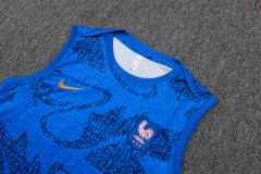 France Vest Short sleeve training kit 2025/2026 New Season Football Jersey Sports Shirt