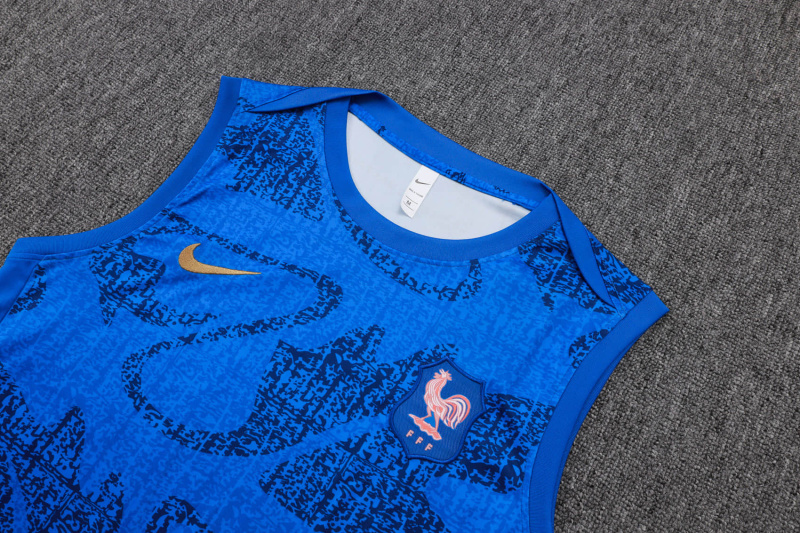 France Vest Short sleeve training kit 2025/2026 New Season Football Jersey Sports Shirt