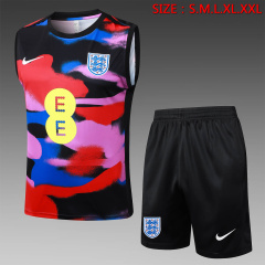 England Vest Short sleeve training kit 2025/2026 New Season Football Jersey Sports Shirt