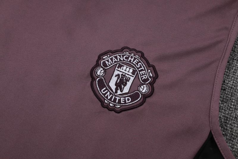 Manchester United vest Short sleeve training kit 2025/2026 New Season Football Jersey Sports Shirt