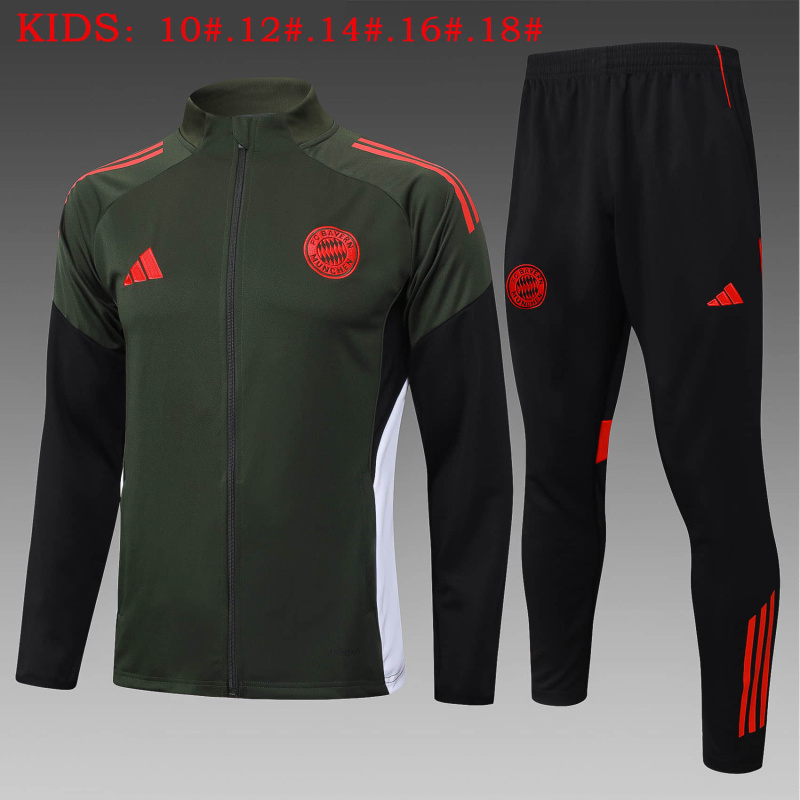 KIDS Bayern Munich Hoodie Jacket Kit 2025/2026 New Season Football Jersey Sports Shirt