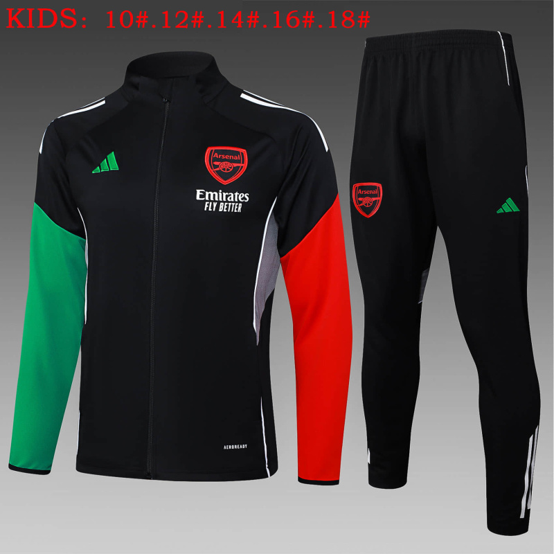 KIDS Arsenal Hoodie Jacket Kit 2025/2026 New Season Football Jersey Sports Shirt