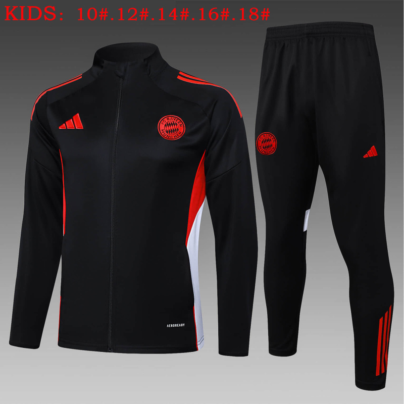 KIDS Bayern Munich Hoodie Jacket Kit 2025/2026 New Season Football Jersey Sports Shirt