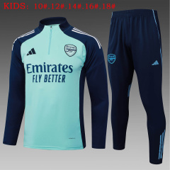 KIDS Arsenal Long-sleeved half-pull training kit 2025/2026 New Season Football Jersey Sports Shirt