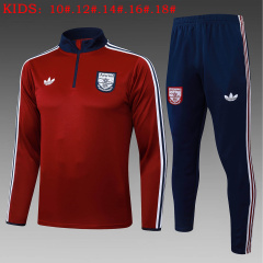 KIDS Arsenal Long-sleeved half-pull training kit 2025/2026 New Season Football Jersey Sports Shirt
