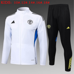KIDS Manchester United Jacket Training Kit 2025/2026 New Season Football Jersey Sports Shirt