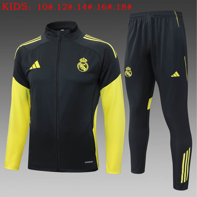 KIDS Real Madrid Jacket Training Kit 2025/2026 New Season Football Jersey Sports Shirt