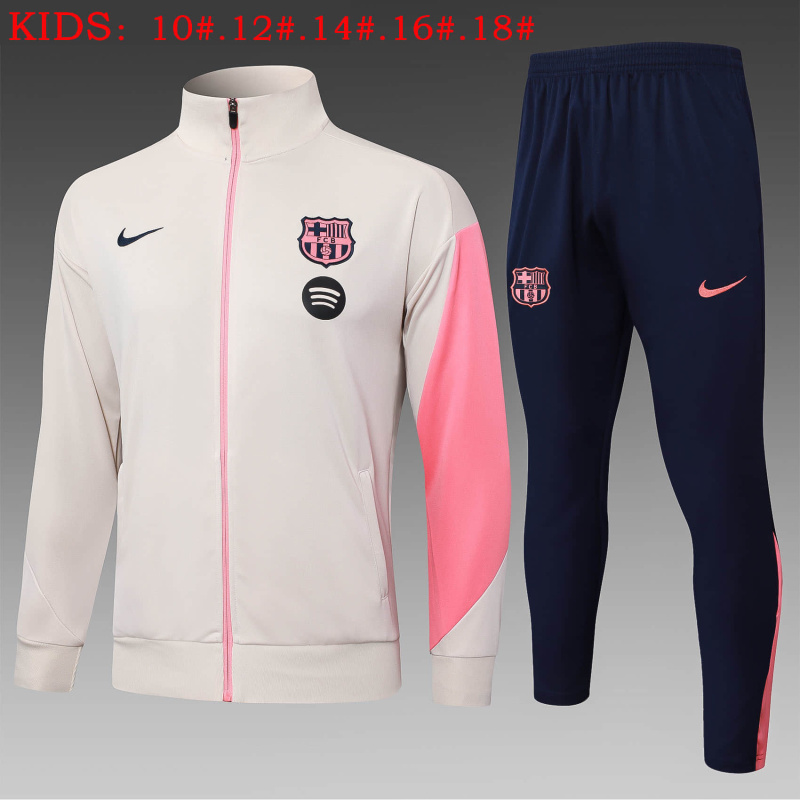 KIDS Barcelona Jacket Training Kit 2025/2026 New Season Football Jersey Sports Shirt