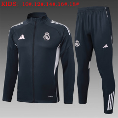 KIDS Real Madrid Jacket Training Kit 2025/2026 New Season Football Jersey Sports Shirt