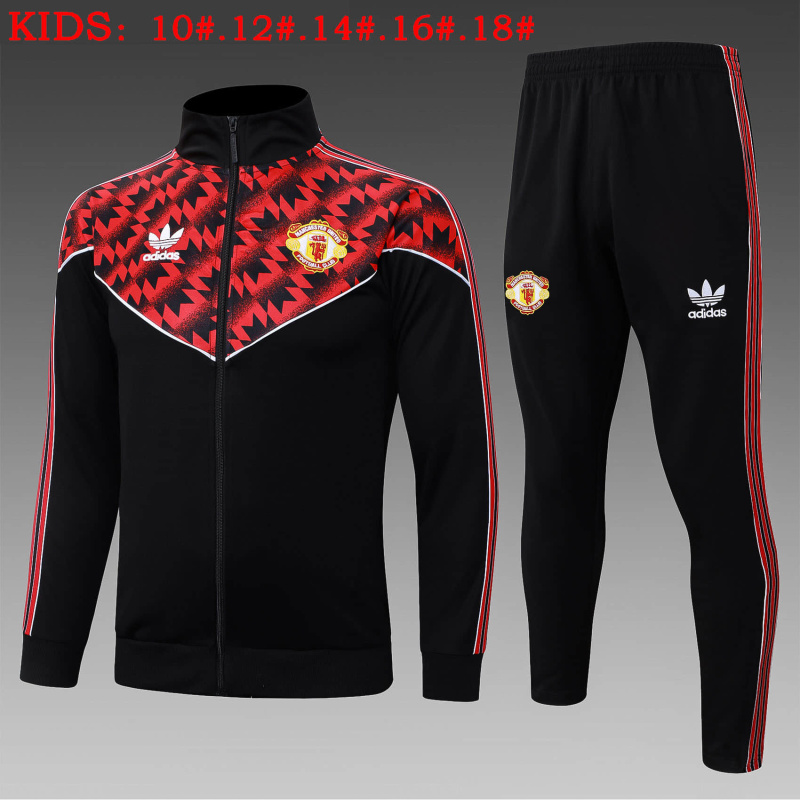 KIDS Manchester United Jacket Training Kit 2025/2026 New Season Football Jersey Sports Shirt