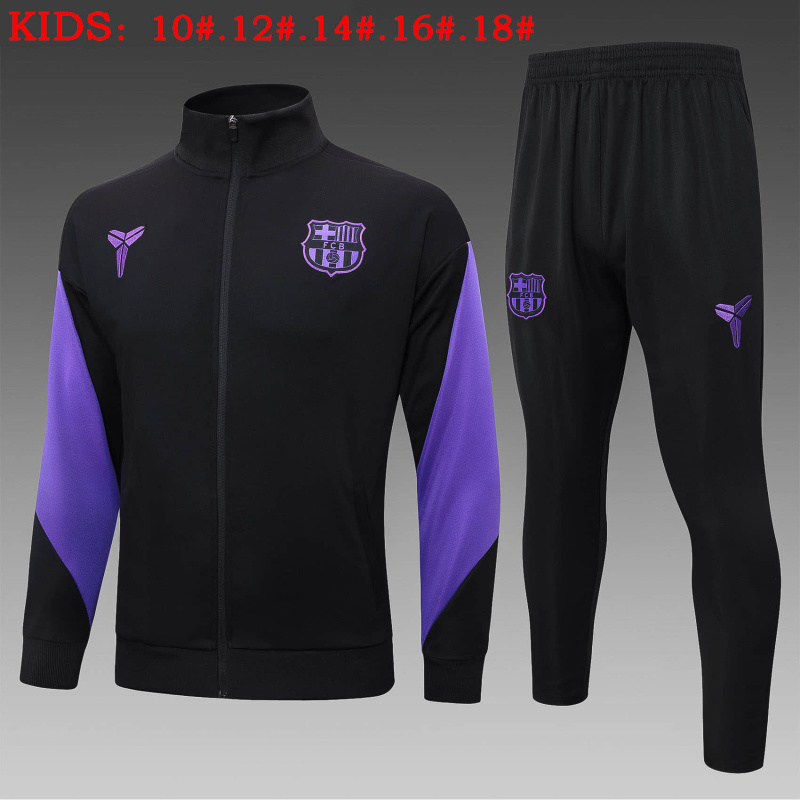 KIDS Barcelona Jacket Training Kit 2025/2026 New Season Football Jersey Sports Shirt