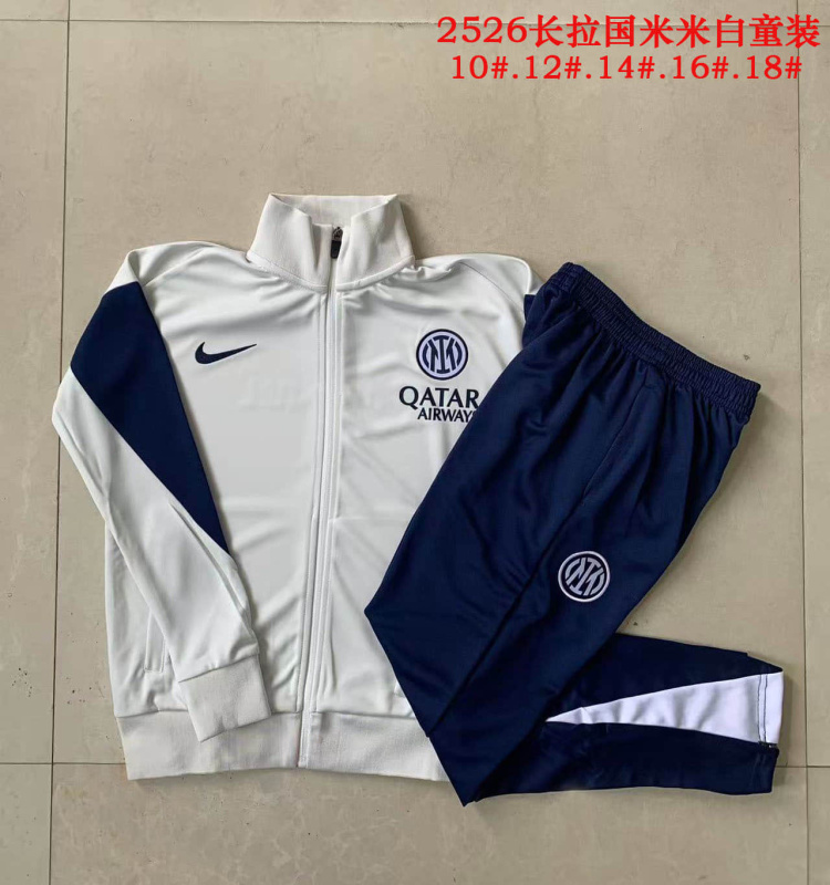 KIDS Inter Milan Jacket Training Kit 2025/2026 New Season Football Jersey Sports Shirt