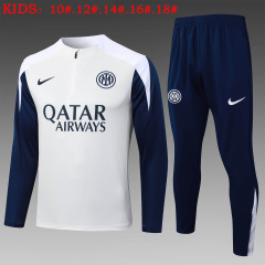 KIDS Inter Milan Long-sleeved half-pull training kit 2025/2026 New Season Football Jersey Sports Shirt