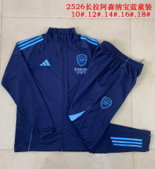 KIDS Arsenal Long-sleeved half-pull training kit 2025/2026 New Season Football Jersey Sports Shirt