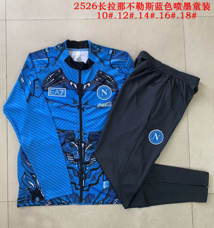 KIDS Napoli Jack Training Kit 2025/2026 New Season Football Jersey Sports Shirt