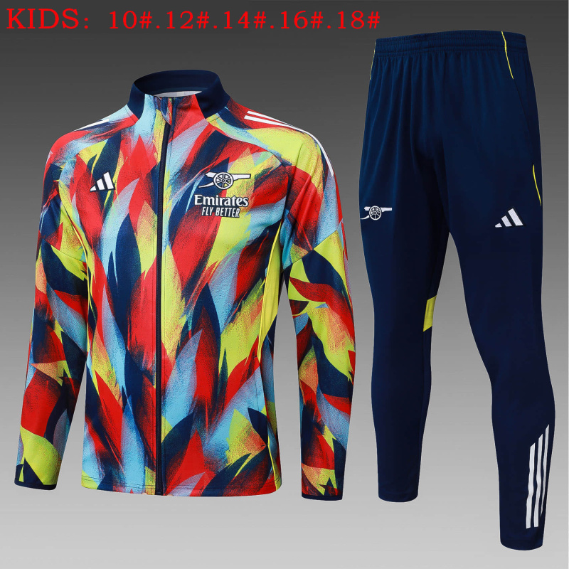 KIDS Arsenal Jacket Training Kit 2025/2026 New Season Football Jersey Sports Shirt