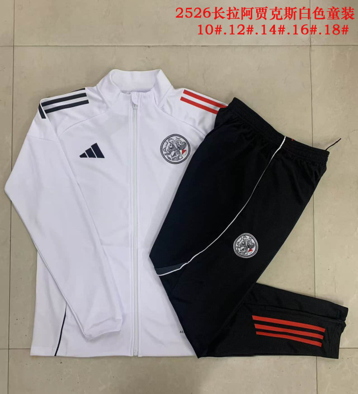 KIDS Ajax Jacket training kit 2025/2026 New Season Football Jersey Sports Shirt