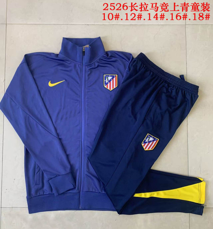 KIDS Atlético Madrid Jacket Training Kit 2025/2026 New Season Football Jersey Sports Shirt