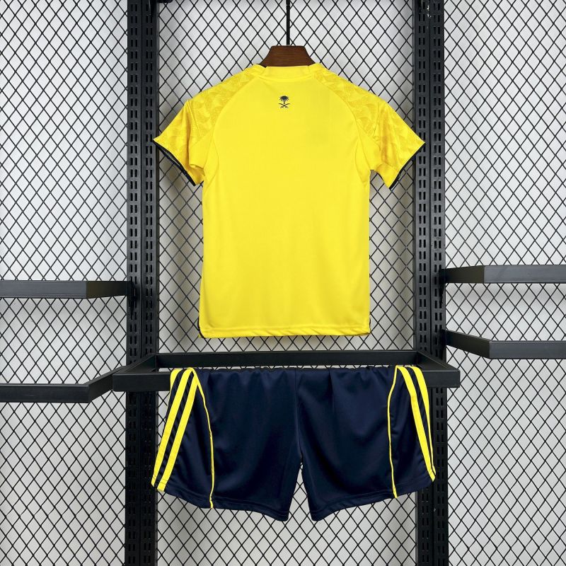 KIDS Al-Nassr Home 2025/2026 New Season Football Jersey Sports Shirt