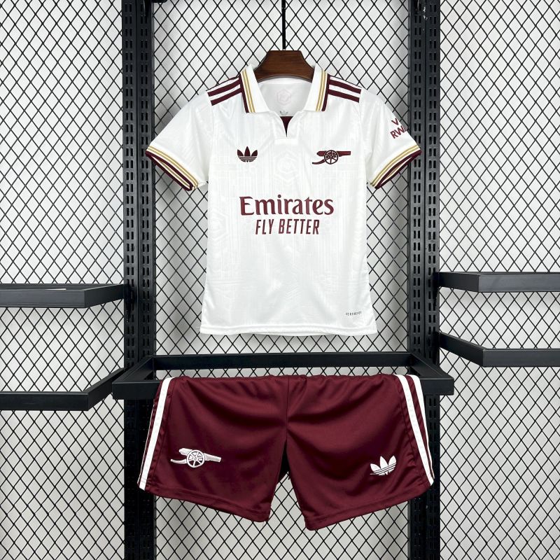 kids Arsenal 2nd Away 2025/2026 shirt + shorts + socks kit Football team shirt Jersey