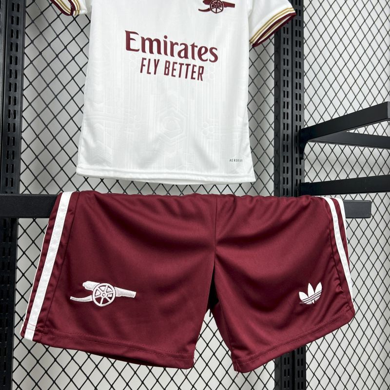 kids Arsenal 2nd Away 2025/2026 shirt + shorts + socks kit Football team shirt Jersey