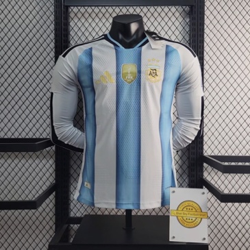 Player Argentina Home Long Sleeve FIFA World Cup 2026 New Season Football Jersey Sports Shirt