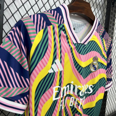 Real Madrid Pre-Match Training Kit 2025/2026 New Season Football Jersey Sports Shirt