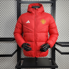 Manchester United Warm Thick Cotton Jacket 2026 New Season Football Jersey Sports Shirt