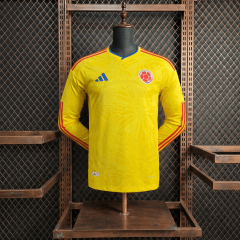 Player Colombia Home Long Sleeve FIFA World Cup 2026 New Season Football Jersey Sports Shirt