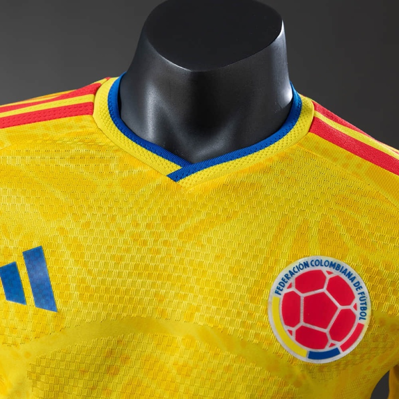 Player Colombia Home Long Sleeve FIFA World Cup 2026 New Season Football Jersey Sports Shirt