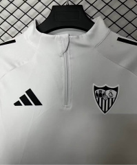 Sevilla Long-sleeved half-pull training 2025/2026 New Season Football Jersey Sports Shirt
