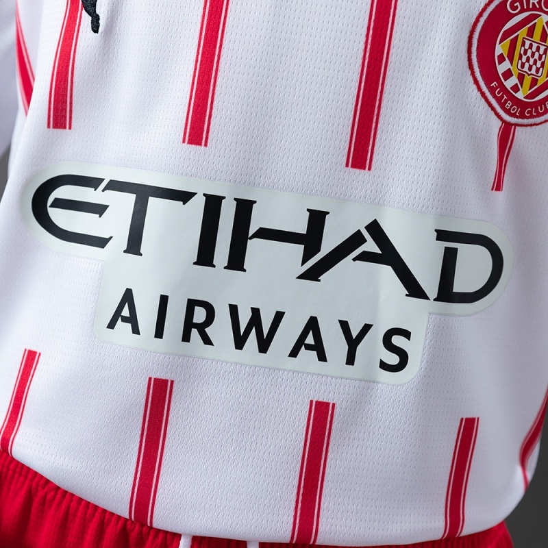 KIDS Girona Home 2025/2026 New Season Football Jersey Sports Shirt