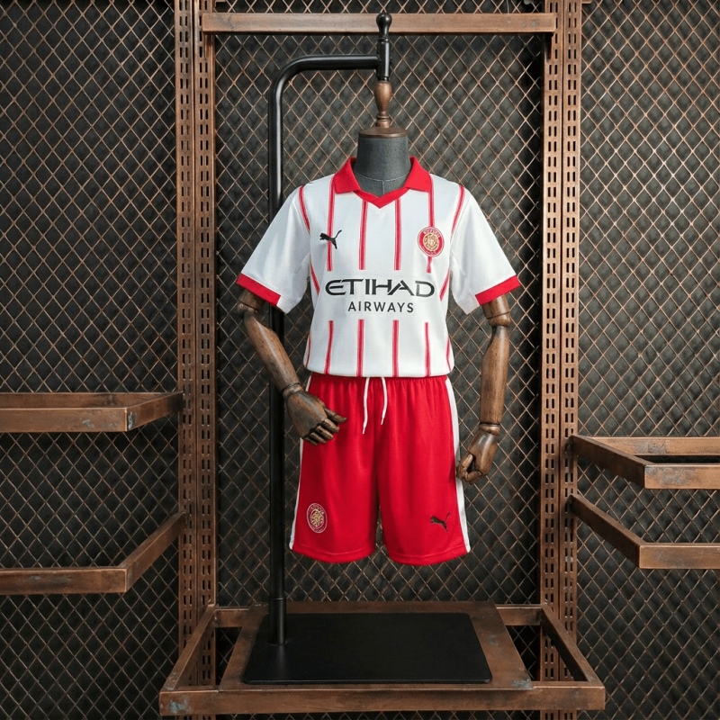 KIDS Girona Home 2025/2026 New Season Football Jersey Sports Shirt