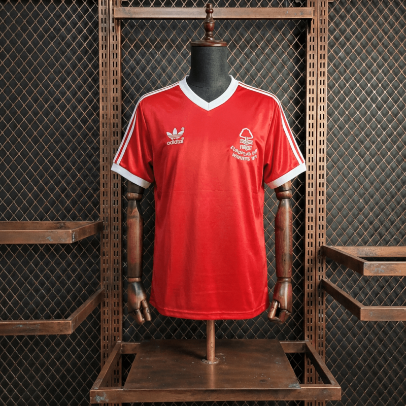 Retro Nottingham Forest Home 77/80 Season Football Jersey Sports Shirt