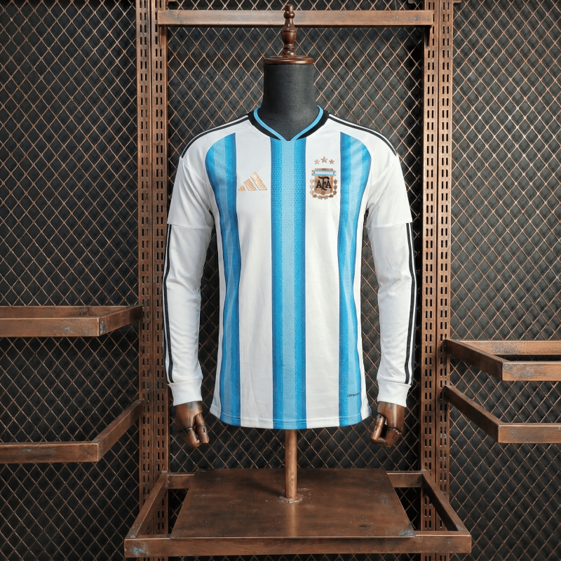 Player Argentina Home Long Sleeve FIFA World Cup 2026 New Season Football Jersey Sports Shirt