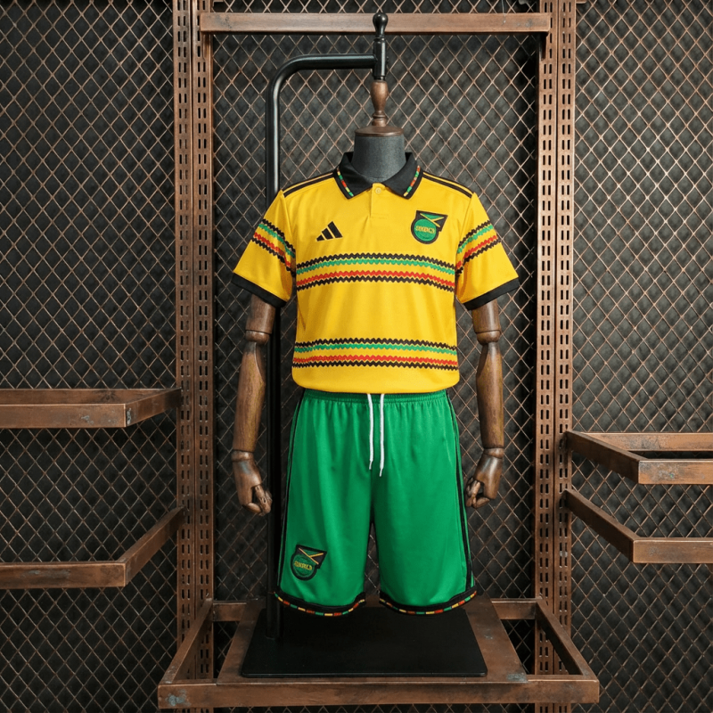 Kids Kit Jamaica Home 2026 New Season Football Jersey Sports Shirt
